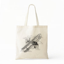 Vintage Plane Canvas Bags