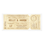 Vintage Playbill Theatre Ticket Wedding Invitation