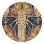 Vintage Plum Design Sticker