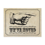 Vintage Pointer Moving Announcement Postcard