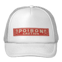 Vintage Poison Label Trucker Hats