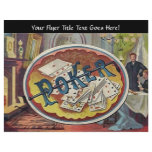 Vintage Poker Mens Smoking Room Gambling flyers