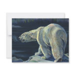 Vintage Polar Bear on an Iceberg in the Arctic invitations