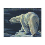Vintage Polar Bear on an Iceberg in the Arctic postcards