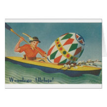 Vintage Polish Easter Card - Wesolego Alleluja!