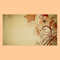 Vintage poppies Business Card business cards