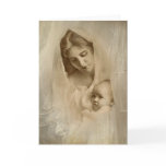 Vintage Portrait, Loving Mother Holding Baby Child