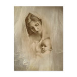 Vintage Portrait, Loving Mother Holding Baby Child postcards