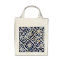 Vintage Portuguese Azulejo Canvas Bags