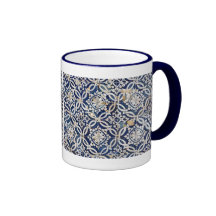 Vintage Portuguese Azulejo Coffee Mug