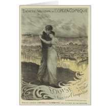 Vintage Postage Greeting Card  - Lovers