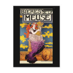 Vintage Postcard:  Bieres de la Meuse