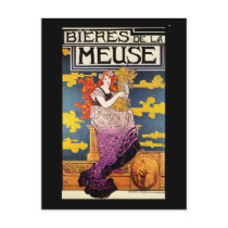 Vintage Postcard:  Bieres de la Meuse