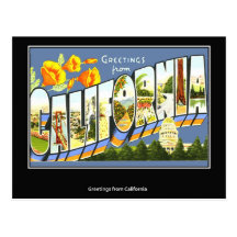 Vintage postcard California