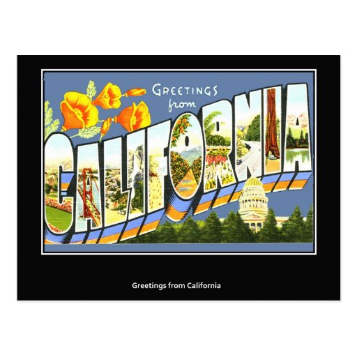 Vintage postcard California