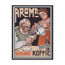 Vintage Postcard:   Coffee: Aroma Vergangt Koffie