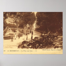 Vintage postcard - Donkeys for hire Print