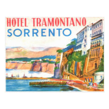 Vintage Postcard - Hotel Tramontano Sorrento Italy