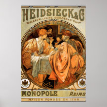 Vintage Poster Alphonse Mucha Biscuits Ad 2