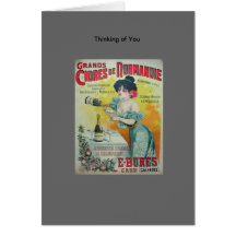 Vintage poster design with a frame greeting cards