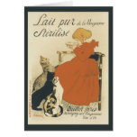 Vintage Poster; Lait Pur De La Vingeanne Sterilise Cards