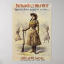 Vintage Poster of Miss Annie Oakley posters