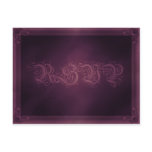 Vintage Poster Style Purple RSVP Postcard
