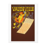 Vintage Poster Vaudeville Illustration postcards