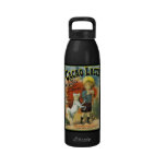 Vintage poster with Boy and Dog for Chocolate Reusable Water Bottles