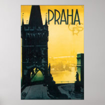 Vintage Prague (Praha) Travel Posters