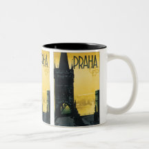Vintage Praha Poster Mugs