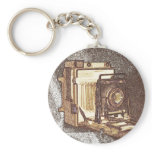 Vintage Press Camera Keychain