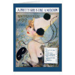 Vintage Pretty Girl is Like a Melody cards