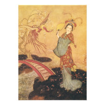 Vintage Princess Badoura Fairy Tale, Edmund Dulac Custom Invitation