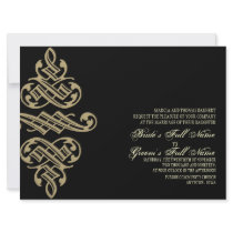 Vintage Printers Ornament Swirl - Wedding Invites