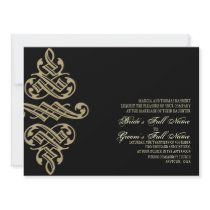 Vintage Printers Ornament Swirl - Wedding Invites