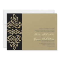Vintage Printers Ornament Swirl - Wedding Invites