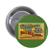 Vintage Product Label Art Brattleboro Boiled Cider Buttons