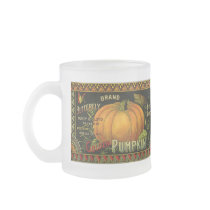 Vintage Product Label Art; Butterfly Brand Pumpkin Coffee Mug