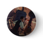Vintage Projectionist in a Movie Theatre buttons