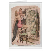 Vintage Propaganda -- Sex is Bad! Mirror Greeting Card