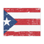 Vintage Puerto Rico Flag Postcard