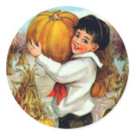 Vintage Pumpkins Stickers