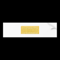 Vintage punched card for computer data storage bumper stickers