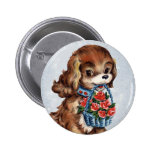 Vintage Puppy Valentine Pins