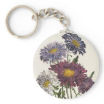 Vintage Purple Asters keychains