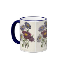 Vintage Purple Asters Mugs