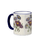 Vintage Purple Asters mugs