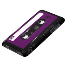 Vintage Purple Label Cassette Barely There iPod Covers