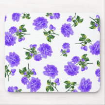 Vintage Purple Roses Mousepad